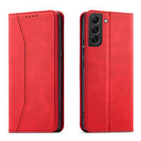 Magnet Fancy Case for Samsung Galaxy S23 Ultra Cover with Flip Stand Wallet Red