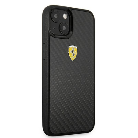 Ferrari FEHCP13SFCABK iPhone 13 mini 5,4" czarny/black hardcase On Track Real Carbon