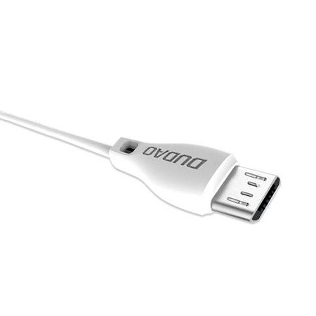 Dudao przewód kabel micro USB 2.4A 1m biały (L4M 1m white)