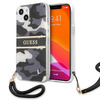 Guess nakładka do iPhone 13 6,1&quot; GUHCP13MKCABBK czarny hard case Camo Strap Collection