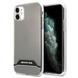 Case IPHONE 11 Mercedes AMG Hardcase Electroplate Black&White (AMHCN61TCBW) transparent