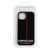 Tel Protect CARBON Case do Xiaomi Redmi 10 Czarny z czerwonym paskiem