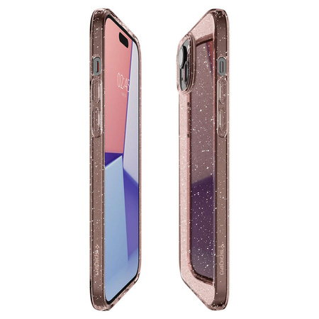 SPIGEN LIQUID CRYSTAL IPHONE 15 GLITTER CRYSTAL ROSE