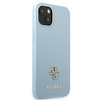 Original Case IPHONE 13 Guess Hardcase Saffiano 4G Small Metal Logo (GUHCP13MPS4MB) blue