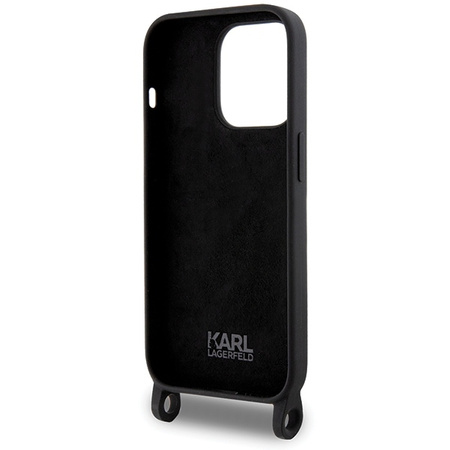 Karl Lagerfeld KLHCP15XSCBSCNK iPhone 15 Pro Max 6.7&quot; hardcase black/black Crossbody Silicone Choupette