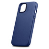 iCarer Case Leather genuine leather case for iPhone 14 Plus blau () (MagSafe compatible)