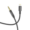 HOCO kabel AUX Audio Jack 3,5mm do iPhone Lightning 8-pin UPA19 1m czarny