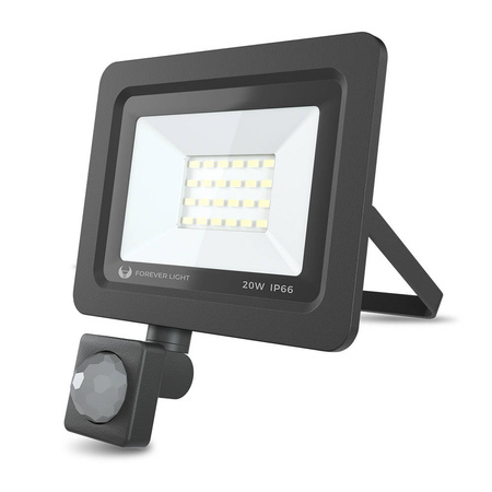 Naświetlacz LED PROXIM II 20W |4500K| PIR IP66 Forever Light