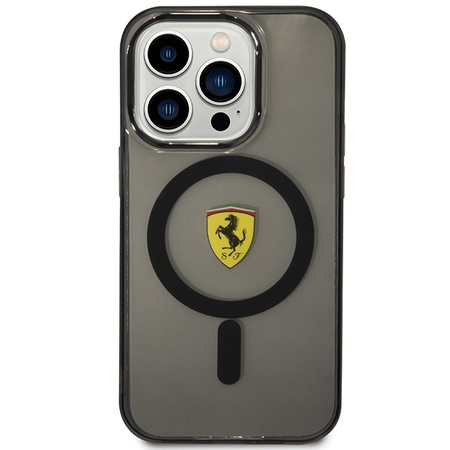 Ferrari FEHMP14LUKK iPhone 14 Pro 6.1" schwarz/schwarz Hardcase Translucent Magsafe