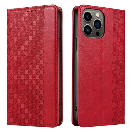 Magnet Strap Case für Samsung Galaxy S23 Flip Wallet Mini Lanyard Stand Rot