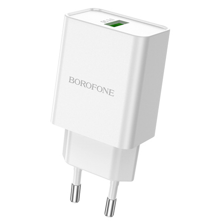 Borofone Ładowarka sieciowa BN5 Jingrui - USB - QC 3.0 18W biała