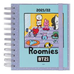 Line Friends BT21 - Kalendarz / Planner szkolny 2021/2022 (niebieski)