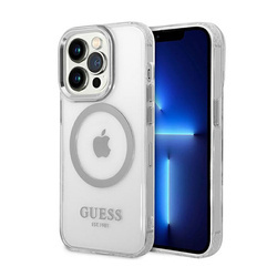 Guess Metal Outline MagSafe - Etui iPhone 14 Pro Max (przezroczysty)