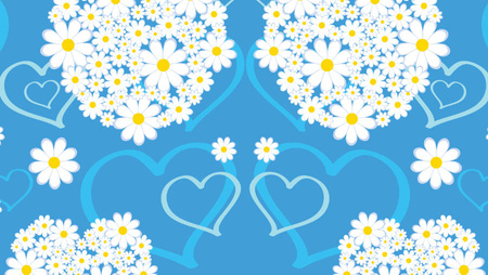 Nexgen Skins - Zestaw skórek na obudowę z efektem 3D iMac 27" (Hearts and Daisies 3D)