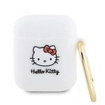 Hello Kitty Silikon 3D Kitty Head Hülle für AirPods 1/2 – weiß