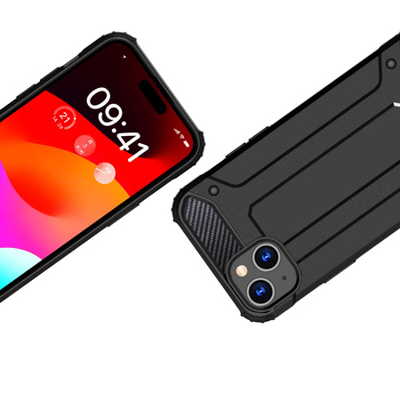 iPhone 15 Hybrid Armor Hülle – Schwarz