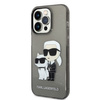 Karl Lagerfeld IML Glitter NFT Karl & Choupette - Etui iPhone 14 Pro Max (czarny)