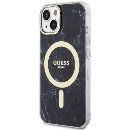 Guess GUHMP14SPCUMAK iPhone 14 6.1&quot; black/black hardcase Marble MagSafe