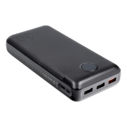 Bateria zewnętrzna (Powerbank) VEGER L30 - 30 000mAh LCD Quick Charge PD 20W czarny (W3008PD )