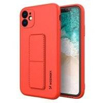 Wozinsky Kickstand Case flexible silicone cover with a stand Samsung Galaxy A72 4G red