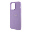 Guess GUHMP15XPSAHMCU iPhone 15 Pro Max 6.7&quot; purple/purple hardcase Saffiano MagSafe