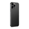 Baseus frosted glass case cover for iphone 13 pro hard cover with gel frame black (arws001001)