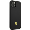 Original Case IPHONE 14 PLUS Ferrari Hardcase Silicone Metal Logo black