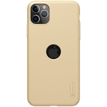 Nillkin Super Frosted Shield - Etui Apple iPhone 11 Pro Max z wycięciem na logo (Golden)