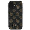 GUESS futerał do IPHONE 16 Plus kompatybilny z MagSafe GUHMP16MPGPYSK (PU Peony Script) czarny