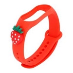 Opaska dziecięca Smart Band M5/M6/M7 RED STRAWBERRY / CZERWONA TRUSKAWKA