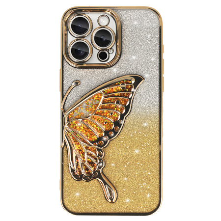 Tel Protect Butterfly Water Case do Iphone 14 Pro Max złoty