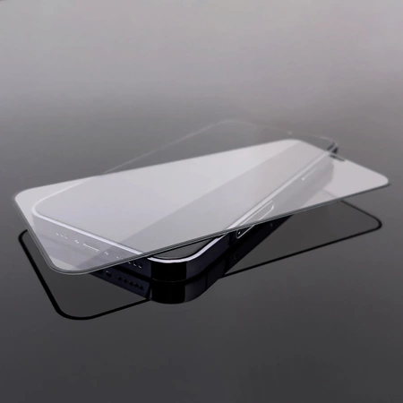 Wozinsky Full Cover Flexi Nano Glass gehärtetes Glas für iPhone 14 Pro Max flexibel mit schwarzem Rahmen