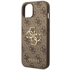 Guess 4G Big Metal Logo - Etui iPhone 14 (brązowy)