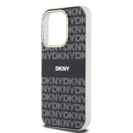 DKNY DKHMP13LHRHSEK iPhone 13 Pro / 13 6.1" czarny/black hardcase IML Mono & Stripe MagSafe