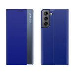 New Sleep Case etui do Samsung Galaxy S23 pokrowiec z klapką podstawka niebieskie