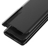 Eco Leather View Case Elegantes Flip Cover mit Standfunktion Poco M4 Pro 5G Schwarz