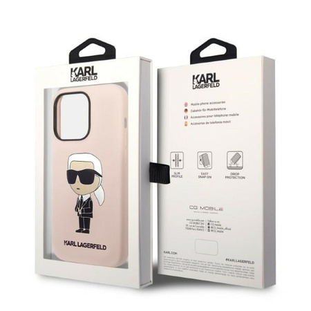 Karl Lagerfeld Silicone NFT Ikonik MagSafe - Etui iPhone 14 Pro Max (różowy)