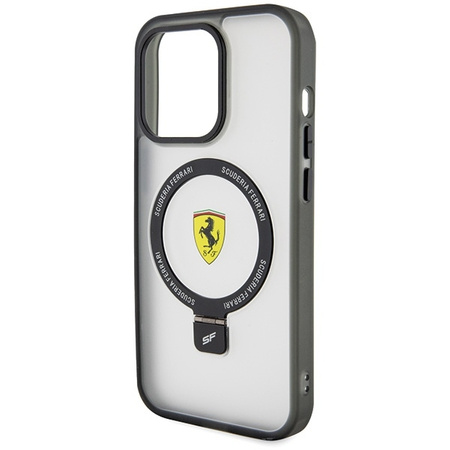 Ferrari FEHMP15XUSCAH iPhone 15 Pro Max 6.7&quot; transparent hardcase Ring Stand 2023 Collection MagSafe