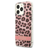 Etui IPHONE 13 PRO Guess Hardcase Leopard (GUHCP13LHSLEOP) różowe