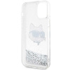 Karl Lagerfeld KLHCP12MLNHCCS iPhone 12/ 12 Pro 6.1&quot; silver/silver hardcase Glitter Choupette Head