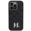 Karl Lagerfeld nakładka do iPhone 15 Pro Max 6,7" KLHCP15XPKLPKLK czarna HC Hot Stamp Monogram KL Metal Logo