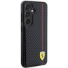 Oryginalne Etui FERRARI hardcase Carbon Printed Line FEHCS24MN3DUR do Samsung Galaxy  S24 Plus Czarny