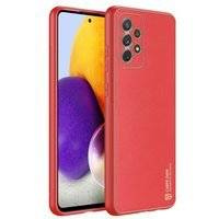 Dux Ducis Yolo eleganckie etui pokrowiec ze skóry ekologicznej Samsung Galaxy A72 4G czerwony