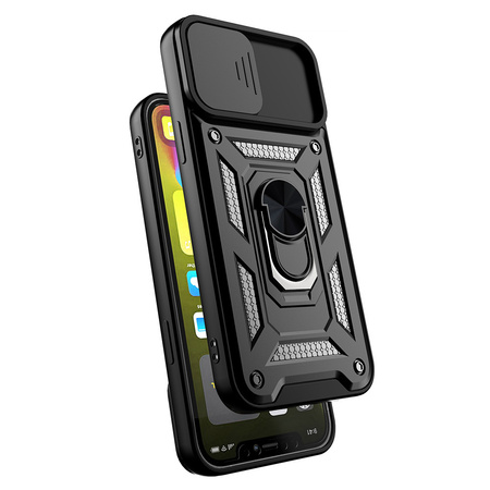 Slide Camera Armor Case do Samsung Galaxy S22 Plus Czarny