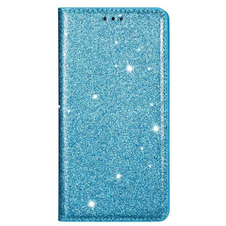 Etui HUAWEI Y6P portfel z klapką Flip Magnet Shine Brokat miętowe