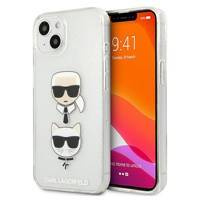 Karl Lagerfeld KLHCP13SKCTUGLS iPhone 13 mini 5,4" srebrny/silver hardcase Glitter Karl`s & Choupette