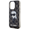 Karl Lagerfeld nakładka do iPhone 15 Pro 6,1" KLHCP15LHNKMKLK czarna HC IML Ikonik Monogram