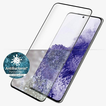 Tempered Glass 5D SAMSUNG GALAXY S21 ULTRA PanzerGlass E2E Microfracture Case Friendly Finger Print AntiBacterial black