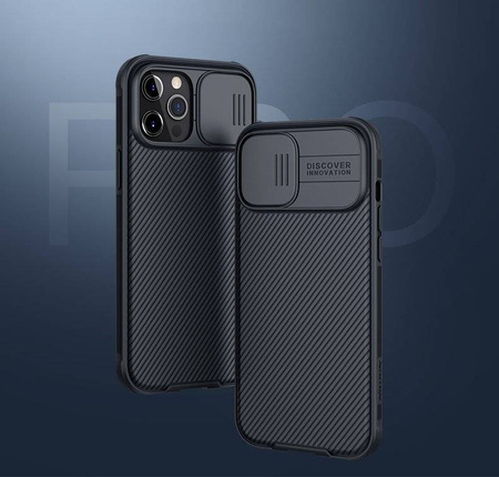 Nillkin CamShield Pro Case pancerne etui pokrowiec osłona na aparat kamerę iPhone 12 Pro / iPhone 12 czarny