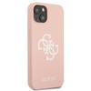 Guess GUHCP13SLS4GWPI iPhone 13 mini 5,4 &quot;pink / pink hard case Silicone 4G Logo